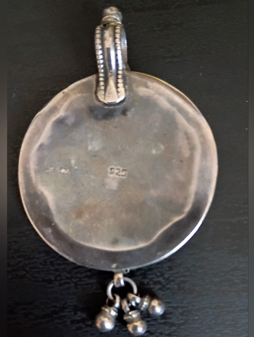 Vintage Sterling Silver Ganesha Pendant - Picture 2 of 2